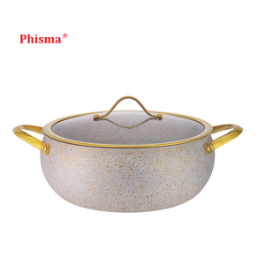 Hot bán phổ biến cảm ứng dưới PFOA miễn phí Die Cast nhôm Granite không dính chậu Chảo <span class=keywords><strong>Cookware</strong></span> <span class=keywords><strong>Set</strong></span> cho nhà bếp - Product Image 2