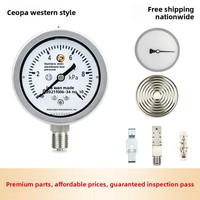 Stainless Steel Diaphragm Pressure Gauge YE-100B High Overpressure KPa Differential Shock-Resistant Single Natural Gas Mainland