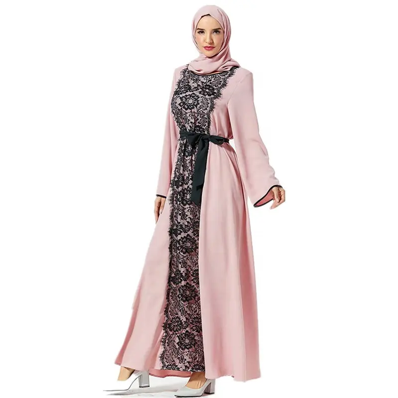 여성 Abaya 이슬람 긴 소매 드레스 Kleding Kaftan 터키어 로브 Vetement Femme 이슬람 Tesbih 이슬람 의류 Salwar Kameez