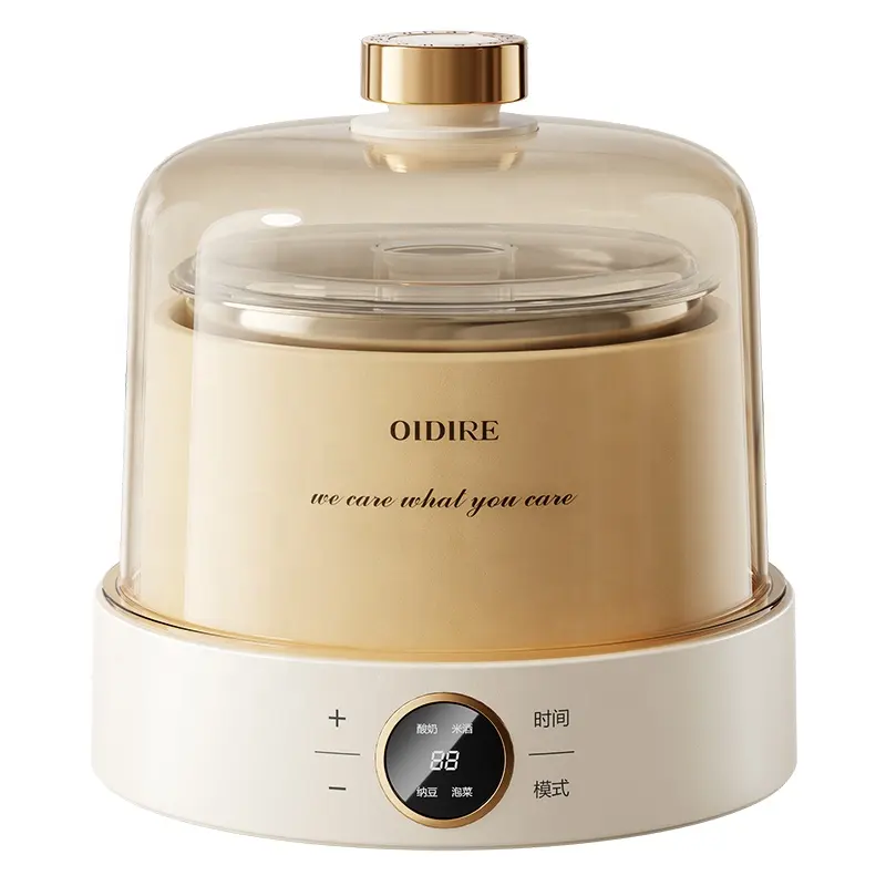 OIDIRE-Máquina eléctrica profesional para hacer yogurt, máquina de yogurt para hacer helados, pequeña, 1L, totalmente automática