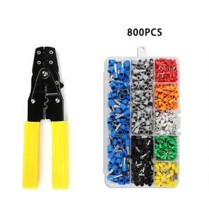 Alicates multifunción para pelar cables, juego de herramientas de prensado, herramientas de cableado eléctrico con Kit de terminales - Product Image 3