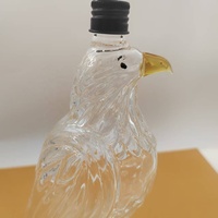 Décanteur en verre de luxe fabriqué à la main en forme d'aigle/faucon bouteille de liqueur en cristal de haute qualité Transparent vin et whisky Bar décor cadeau