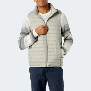 Chaqueta Acolchada para Hombre, Ligera, Transpirable, con Cierre, Cuello Alto, Forro Polar, Poliéster/Algodón, Ropa de Invierno, OEM Personalizada - Product Image 1