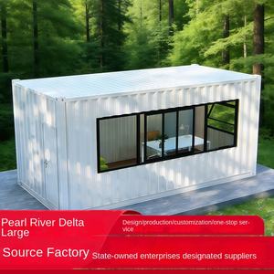 Conteneur de bureau mobile, salle de réunion pliable en verre, bureau intégré temporaire, bureau d'ingénierie, boîte fixe - Product Image 3