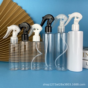 Plastic Spray <b>Bottle</b> 250ml Round Shoulder Fine Mist Transparent For General Packaging With Logo Printing Option - Product Image 4