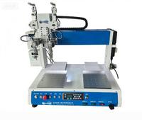 Machine à souder automatique à double tête et double plateforme pour cartes PCD, LED et fils de circuits imprimés, haute efficacité
