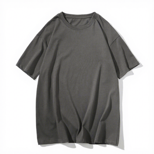 T-shirt d'été pour homme de grande <span class=keywords><strong>taille</strong></span>, style coréen, tendance, ample, couleur unie, décontracté et surdimensionné - Product Image 5
