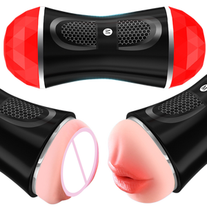 Jouets sexuels masculins à prix avantageux, très demandés, masturbateur à double tête, gobelet de masturbation pour homme, jouet sexuel manuel pour hommes - Product Image 2