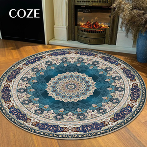 Alfombra de Estilo Boho para Silla de Maquillaje y Vestidor, Alfombra Redonda Personalizada para Sala de Estar - Product Image 3