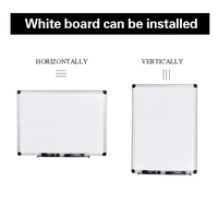 Tableau blanc effaçable à sec magnétique en porcelaine émaillée de différentes tailles de haute qualité Cadre en acier et en aluminium Matériau en carton plastique
