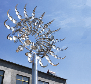 Usine personnalisée artificielle en acier inoxydable éclairage métallique cinétique Sculpture <span class=keywords><strong>Art</strong></span> à vendre - Product Image 4