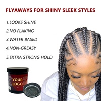 Cera per capelli Braid Loc a tenuta forte, senza ammoniaca, protezione dal calore, per capelli ricci e crespi, extension per capelli, confezione personalizzabile, private label