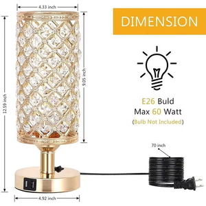 Nordic Light Luxury Personalized Metal Bedroom Bedhead Study Designer Home Desk <strong>Lamp</strong> LED <strong>Charging</strong> and Plug in Dual Purpose <strong>Lamp</strong> - Product Image 5