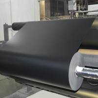 Feuilles de PVC mat noir 0,3 mm à prix avantageux en rouleau pour supports publicitaires