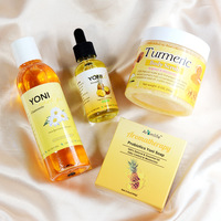 Kit de Soins Intimes Yoni à Marque Privée GMP, Gel et Savon Lavant pour le Vagin, Exfoliant Corporel au Curcuma à Prix Abordable – Meilleures Ventes