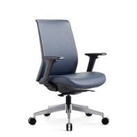 Chaise à dossier haut en cuir Chaise de bureau à siège coulissant Chaise de soutien lombaire réglable
