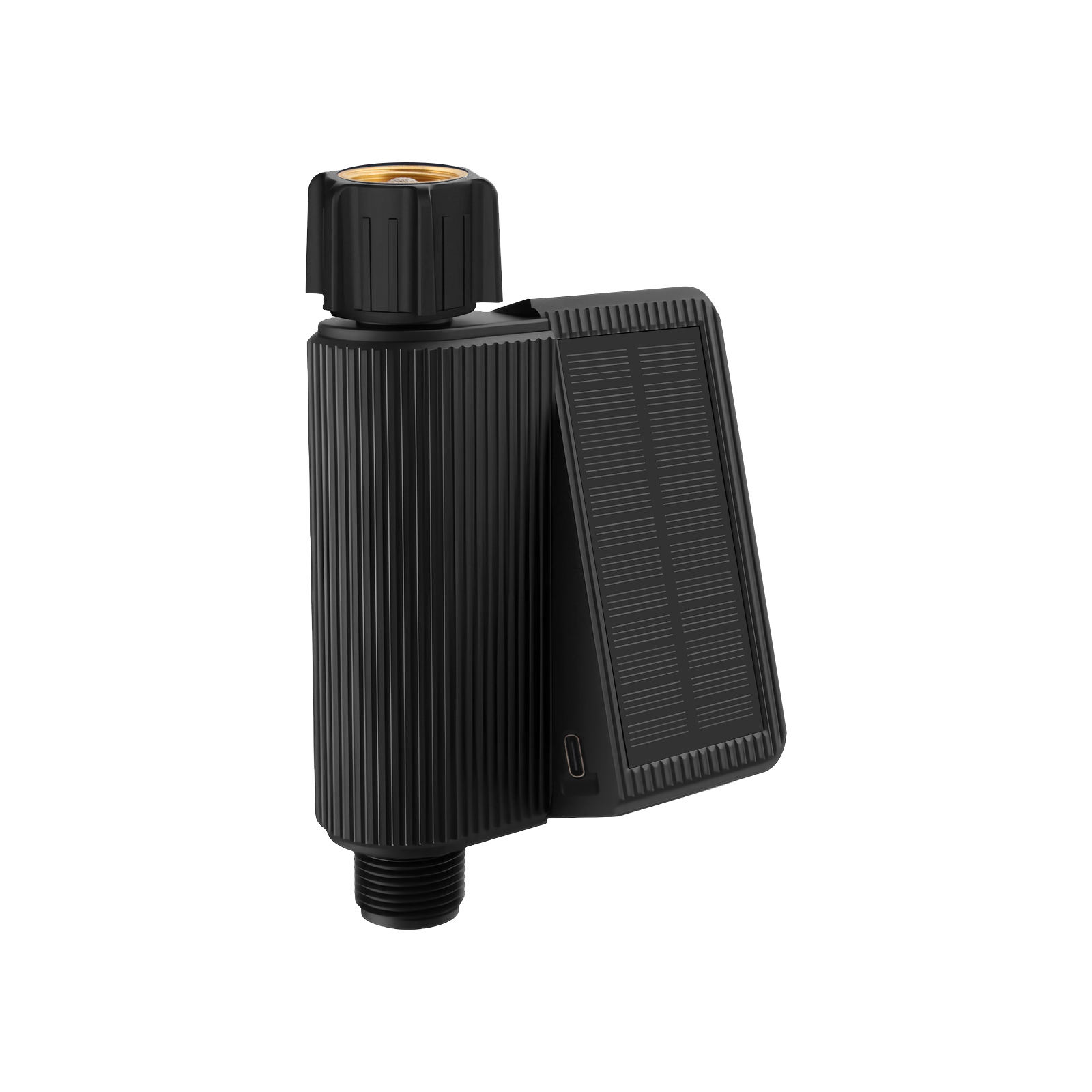 Vanne d'eau intelligente noire