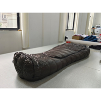 Système de couchage pour le camping, sac de couchage en duvet de style momie RDS, couette de camping 2-en-1, tissu écologique sans PFC, personnalisé en usine