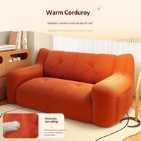 Ensemble de canapés modernes en tissu, confortable et doux, canapé double pour petit appartement, salon, chambre, tatami, fauteuil paresseux couleur crème