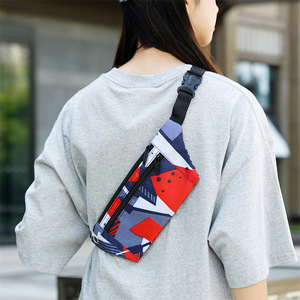 Women's Chest Bag Multiple Pockets Zipper Closure Water Resistant Outdoor Sports Phone Bag Fashionable Crossbody Waist Pack - Product Image 2