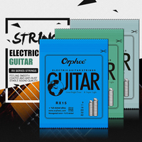 Orphee Metal RX15 RX17 RX19 Electric Guitar Strings Set Practiced Hexagonal Carbon Steel 6 String for Guitar Parts