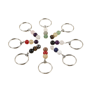 Cuentas <span class=keywords><strong>de</strong></span> ágata <span class=keywords><strong>de</strong></span> cristal Daisy Fangy, llavero sencillo tejido a mano, regalo festivo, accesorio <span class=keywords><strong>de</strong></span> nicho - Product Image 2