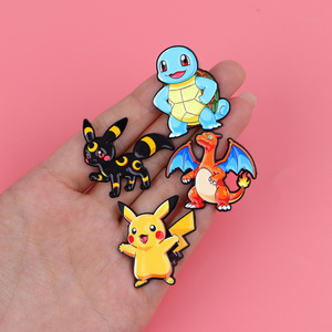 En gros, épingles en émail, badges de revers en métal et broches Pokémon Kawaii, style dessin animé, mignons, pour collection, sac à dos et cadeau - Product Image 5
