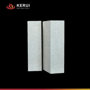 Ladrillo refractario KERUI de baja conductividad térmica y buen aislamiento térmico Jm26 de mullita aislante para la industria metalúrgica