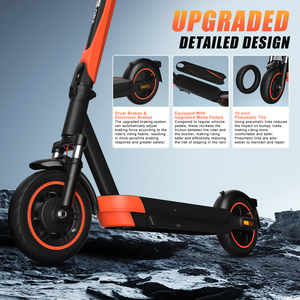 Patinete Eléctrico OBX para Adultos, 500W, Disponible en EE. UU., Envío Inmediato, Plegable, Suspensión Individual, 33km/h, Certificado UL 2849 y UL 2272, para Uso Urbano - Product Image 2