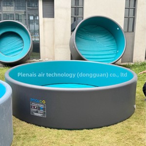 Piscina <span class=keywords><strong>Inflable</strong></span> <span class=keywords><strong>Redonda</strong></span> con Tecnología Drop Stitch, Acabado Cepillado, Doble Capa, PVC Grueso Plegable, Ideal para Jardín, Familia, Niños, Piscina Grande - Product Image 5