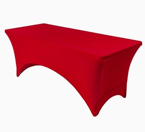 Hiện đại đàn hồi tiệc Khăn trải bàn 4ft-6ft dài vuông cho đám cưới & cuộc họp bền Cocktail bảng Bìa - Product Image 4