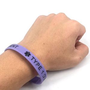 Pulsera de Alerta Médica de Silicona Ecológica Personalizada de Estilo Náutico para Diabéticos Tipo 1, para Mayor Seguridad - Product Image 3