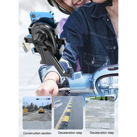 Support de vélo universel réglable avec amortisseur pour accessoires de vélo d'entraînement, incluant un support de téléphone