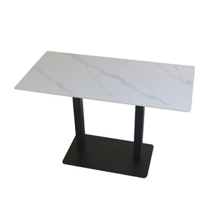 Mesa de Comedor de Losa de Piedra para Restaurante de Comida Rápida, Cafetería Escolar, Tienda de Té con Leche, Área de Descanso, Mesas Circulares Modernas - Product Image 5