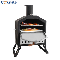 Al Aire Libre de acero inoxidable de leña hoguera tostadoras de carbón hornos de Pizza barbacoa parrillas comida de negocios hierro comercial horno al aire libre