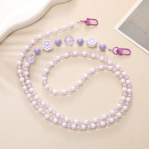 Strass chaîne de <span class=keywords><strong>téléphone</strong></span> portable <span class=keywords><strong>bijoux</strong></span> acrylique croix chaîne cordon pour étui de <span class=keywords><strong>téléphone</strong></span> portable sangle <span class=keywords><strong>collier</strong></span> coeur sangles suspendues - Product Image 6