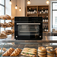 Four à convection électrique commercial 45L 250W avec affichage LED pour la cuisson du pain en gros pour boulangerie, restaurant, café, hôtel