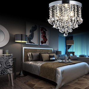 Modern Luxury Crystal <b>Ball</b> Chandelier 11.8 Inch Diameter Recessed Mount <b>LED</b> Ceiling Lamp Touch Control Other IP Rating 6000K - Product Image 5