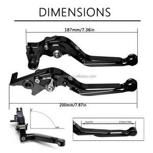 Accesorios de motocicleta CNC, palanca de embrague de freno, palanca izquierda y derecha, empuñaduras de palanca ajustables para Yamaha FZR600 <span class=keywords><strong>FZR</strong></span> <span class=keywords><strong>600</strong></span> 1994-1999 - Product Image 5