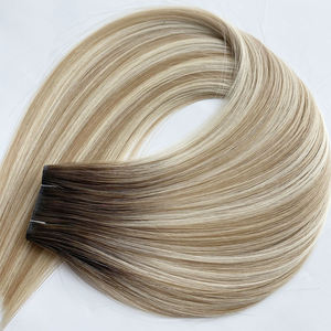 Nouvelles extensions de cheveux humains Genius HD Weft, vierges, à double trame, sans mèches apparentes, invisibles - Product Image 1