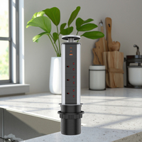 Accessoire de cuisine à 3 voies Pop up Power avec 67W 2 USB-C 1 USB-A UK Plug & Socket Standards 13A Courant nominal