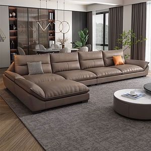 Juego de Sofás Chesterfield en Forma de <span class=keywords><strong>L</strong></span> de Lujo, Sofá Moderno Relleno de Esponja de Alta Gama para Apartamentos y Salas de Estar de Hoteles - Product Image 1