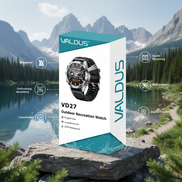 VALDUS ODM/OEM 2026 New Ultra HD Screen Heart Rate Monitoring Sports Mode Smart Watch Womens Health Reminder VD27 Smartwatch