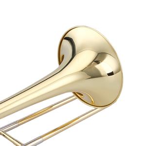 Trombones ténor en Sib, corps en laiton, finition laquée or, vente directe d'usine - Product Image 6