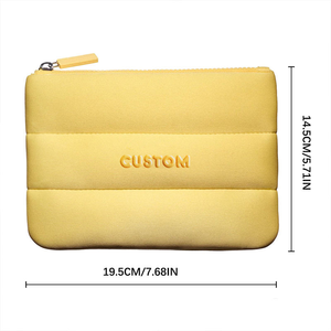 Bolso Organizador de Maquillaje Acolchado Puffy de Neopreno, Bolsa de Burbujas para Belleza y Cuidado de la Piel, Neceser de Buceo para Almacenamiento - Product Image 2