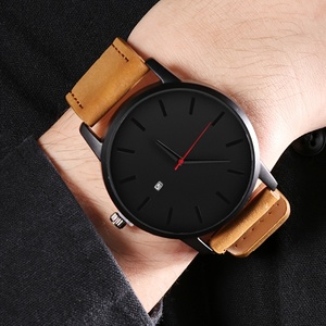 <span class=keywords><strong>Orologio</strong></span> al quarzo classico da <span class=keywords><strong>uomo</strong></span> per occasioni business casual - Cassa in acciaio inossidabile, <span class=keywords><strong>cinturino</strong></span> in ecopelle, <span class=keywords><strong>orologio</strong></span> non impermeabile - Product Image 5