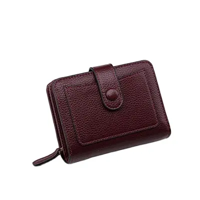 New women's short coin purse classic folding zipper wallet multi-functional credit card holder