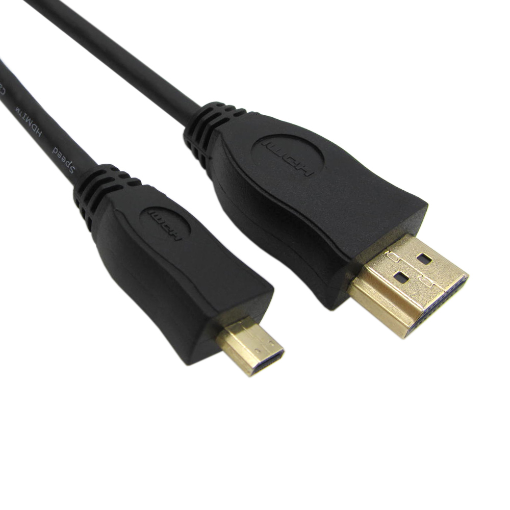 Kabel HDMI Mikro 1080P 4K Standar, 19Pin Pria KE Pria Tipe A HDMI dengan Ethernet