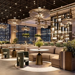 ร้านอาหารตกแต่งภายในแบบครบวงจร โชว์เฟอร์นิเจอร์ ออกแบบตกแต่งภายใน จัดแสดงสินค้าเชิงพาณิชย์ เคาน์เตอร์บาร์ ตกแต่งร้านค้า ปรับปรุงร้าน - Product Image 6