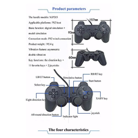 Manette de jeu filaire pour manette PS2 pour manette de jeu PS2 à double moteur Manette de jeu PS2 Joypad de jeu